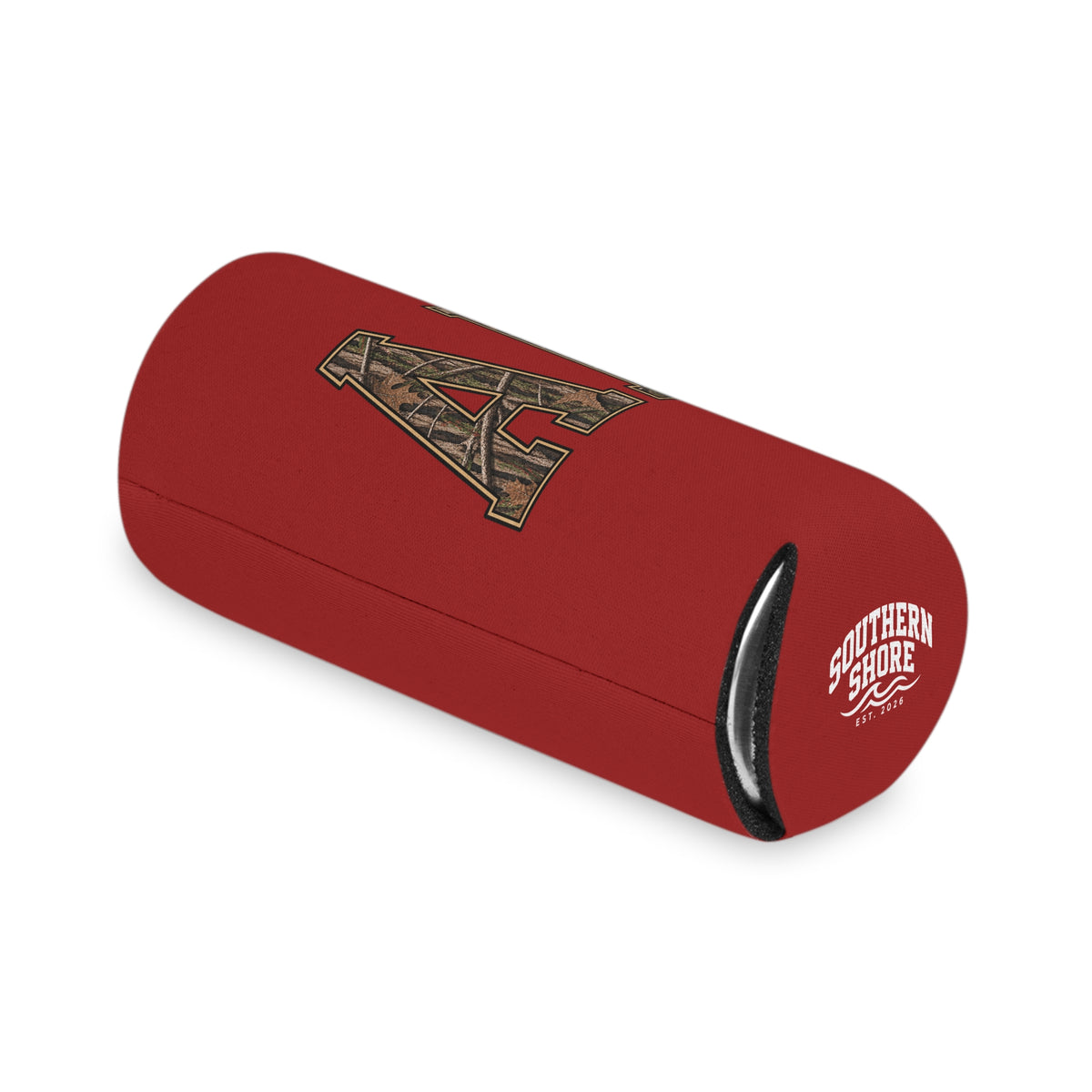 Southern Alabama Crimson Lettering Can Cooler