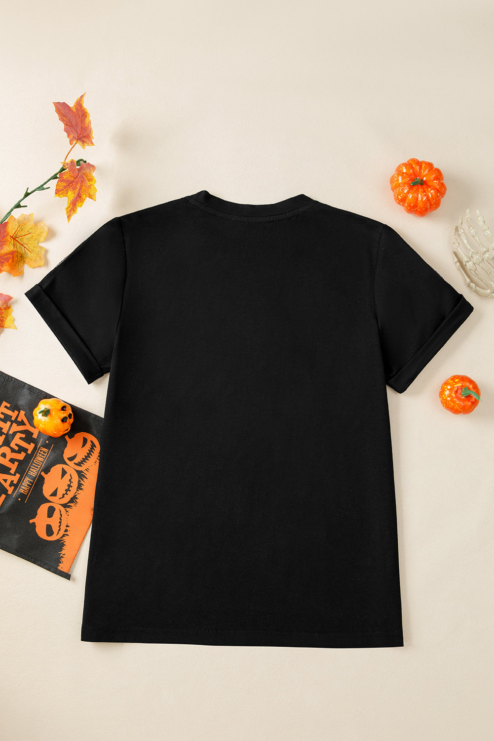 Southern Shore  Sequin Pumpkin Face Halloween Tee