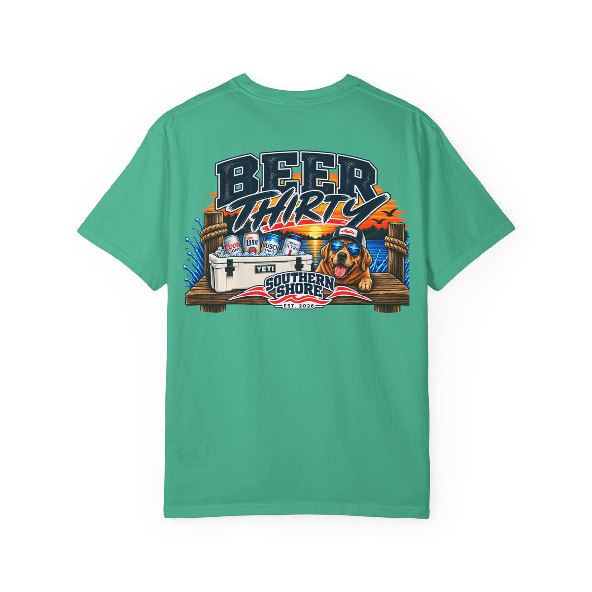 Beer Thirty T-Shirt — Southern Shore Cooler & Dog Beach Graphic Tee