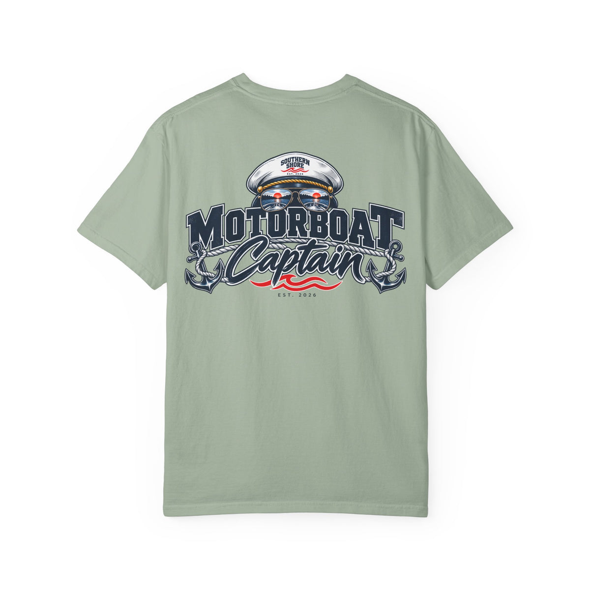 Motorboat Captain T-Shirt — Southern Shore Nautical Tee
