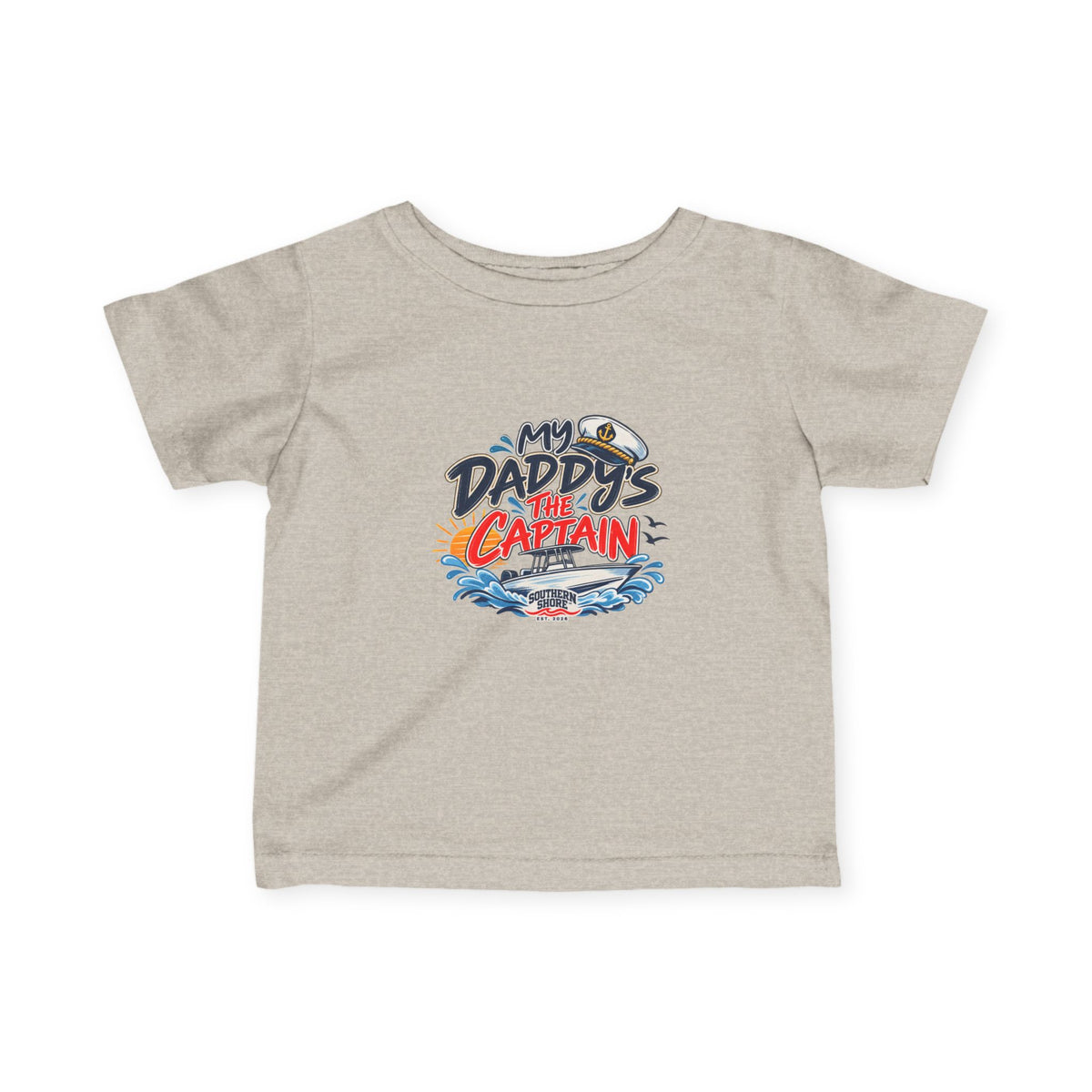 Infant Tee - "My Daddy's the Captain" Nautical Baby Shirt