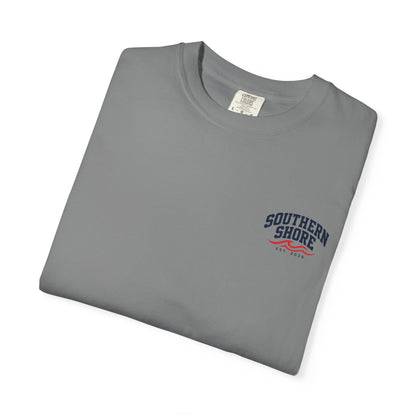 Dock-Blocking Tee — "No One Likes a Dock Blocker" Sunset Marina T-Shirt