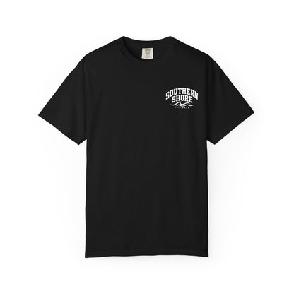 Dock-Blocking Tee — "No One Likes a Dock Blocker" Sunset Marina T-Shirt
