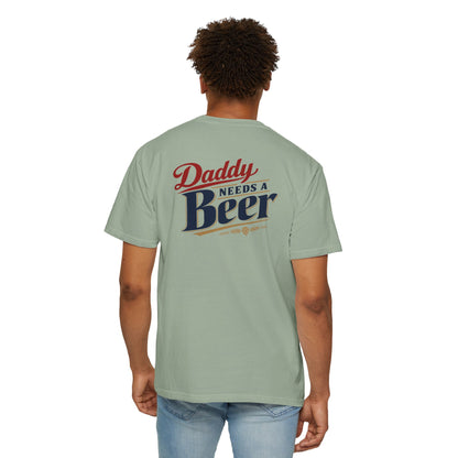 Daddy Needs a Beer T-Shirt — Southern Shore Retro Dad Beer Graphic Tee