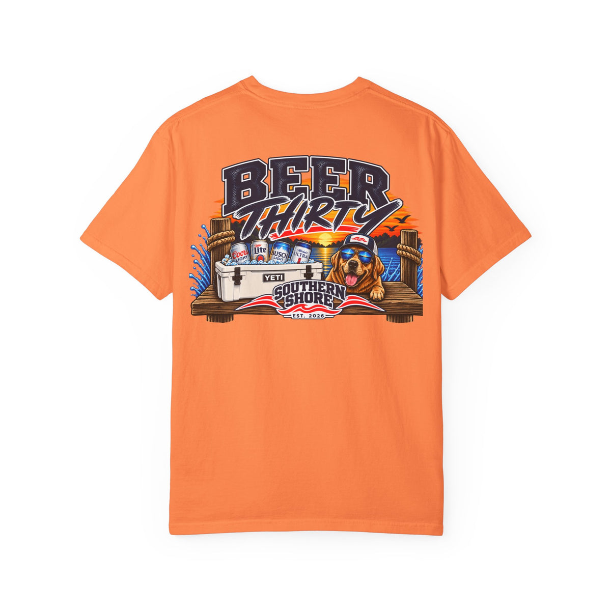 Beer Thirty T-Shirt — Southern Shore Cooler & Dog Beach Graphic Tee