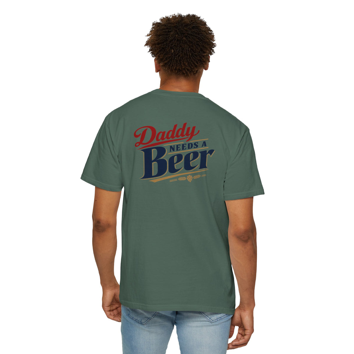 Daddy Needs a Beer T-Shirt — Southern Shore Retro Dad Beer Graphic Tee