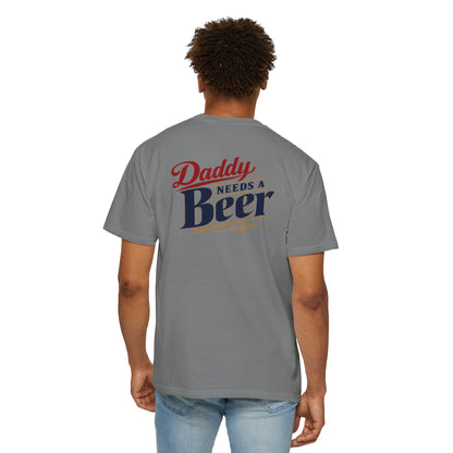 Daddy Needs a Beer T-Shirt — Southern Shore Retro Dad Beer Graphic Tee