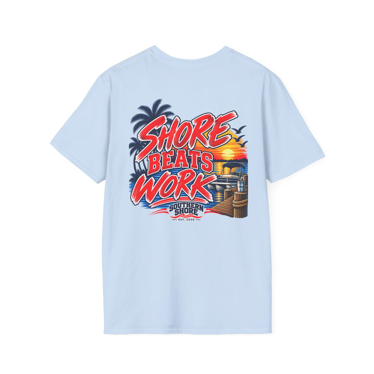 Southern Shore Pocket T‑Shirt — Coastal Graphic Tee