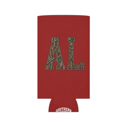 Southern Alabama Crimson Lettering Can Cooler