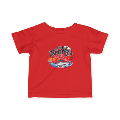Infant Tee - "My Daddy's the Captain" Nautical Baby Shirt