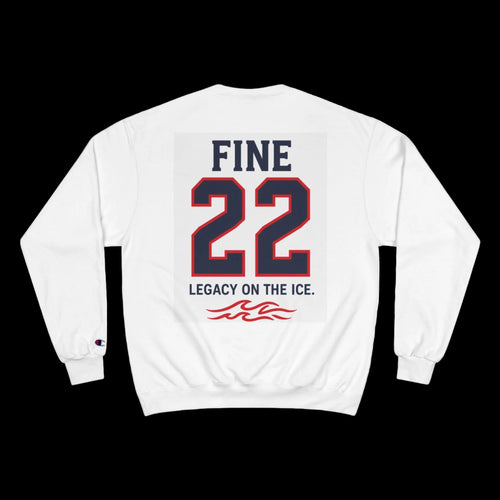 Hockey Legacy Sweatshirt — "Fine 22" Back Print Champion Crewneck