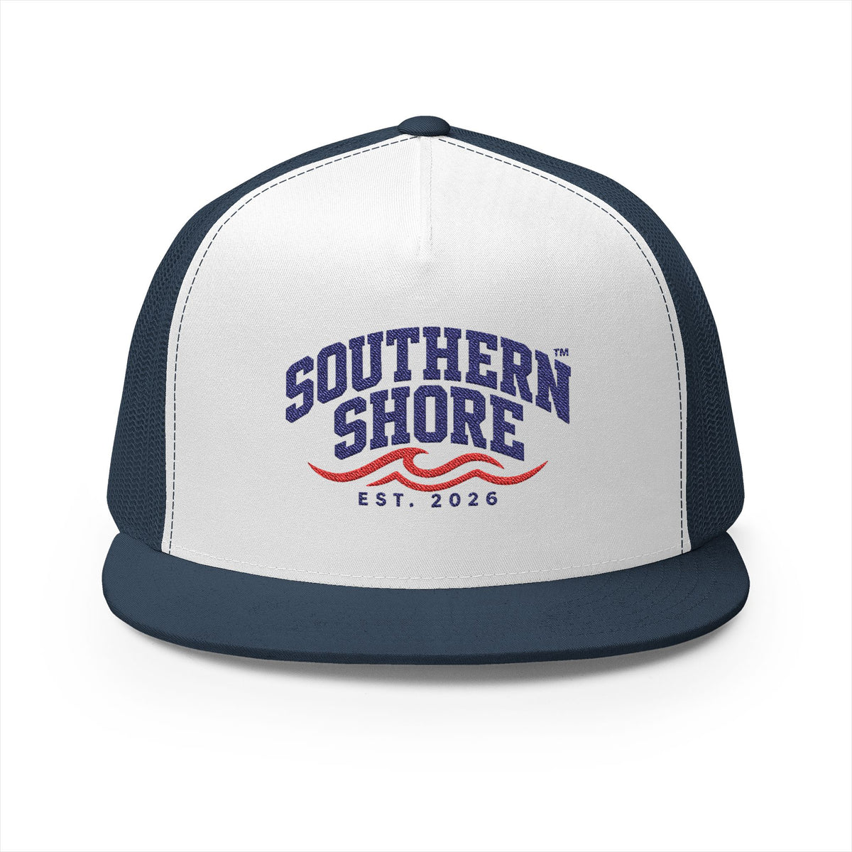 Southern Shore Trucker Hat – Est. 2026 Nautical Embroidered Cap