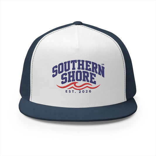 Southern Shore Trucker Hat – Est. 2026 Nautical Embroidered Cap