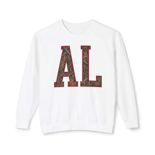 AL Camo Letter Crewneck Sweatshirt