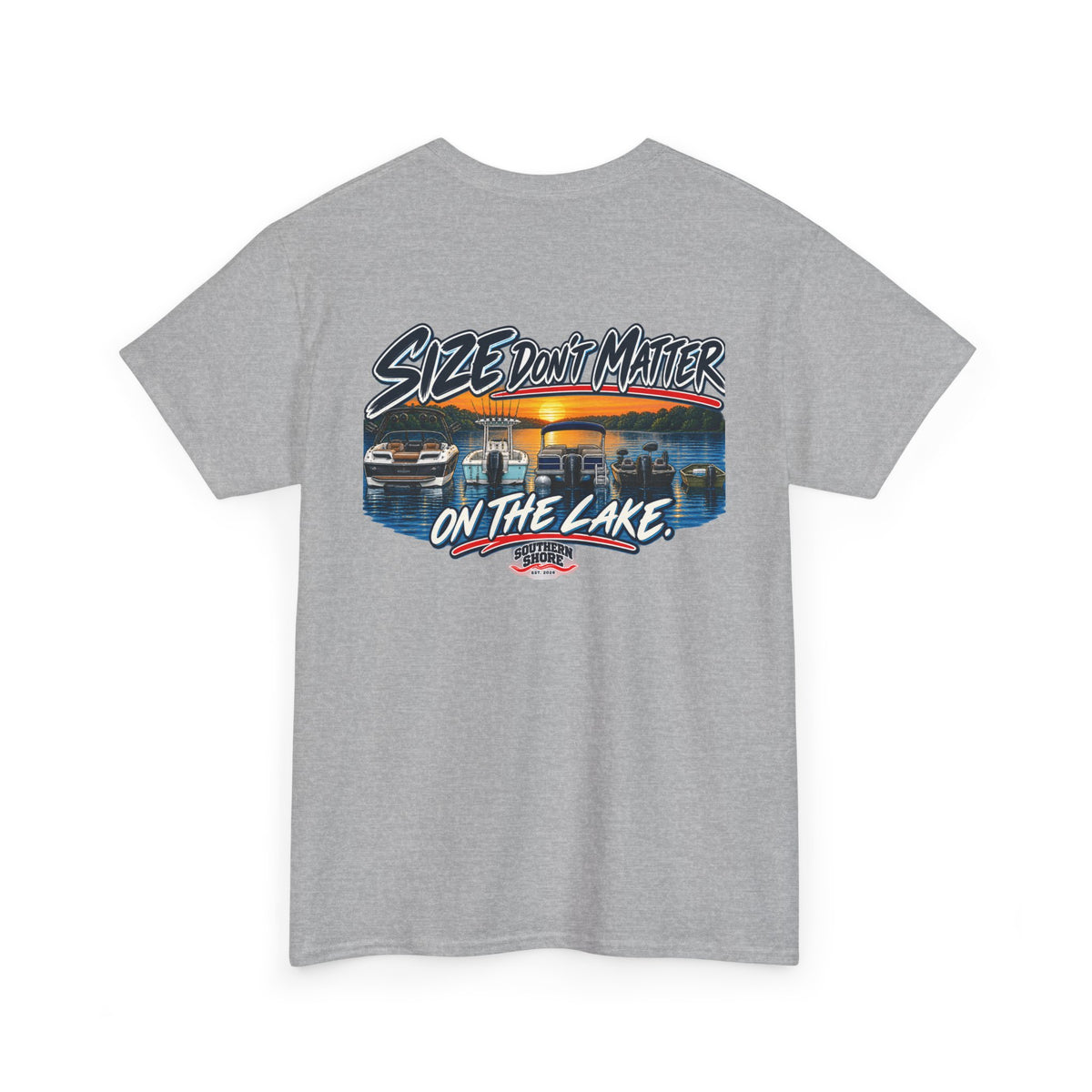 Lake Life Graphic Tee — "Size Don't Matter on the Lake"