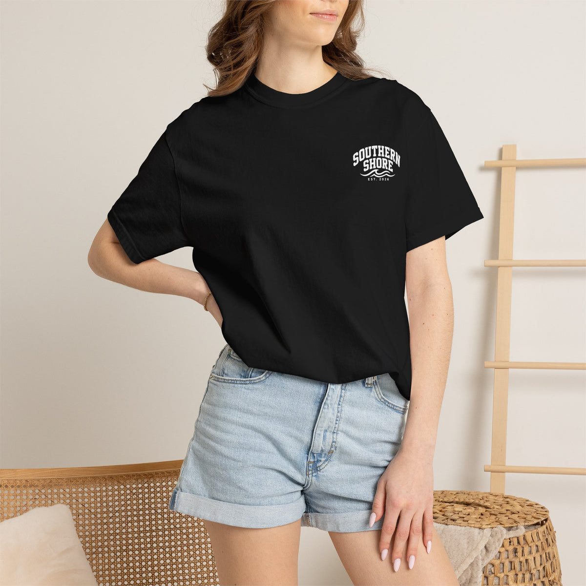 Kiss the Captain Graphic T-Shirt — Nautical Anchor Design