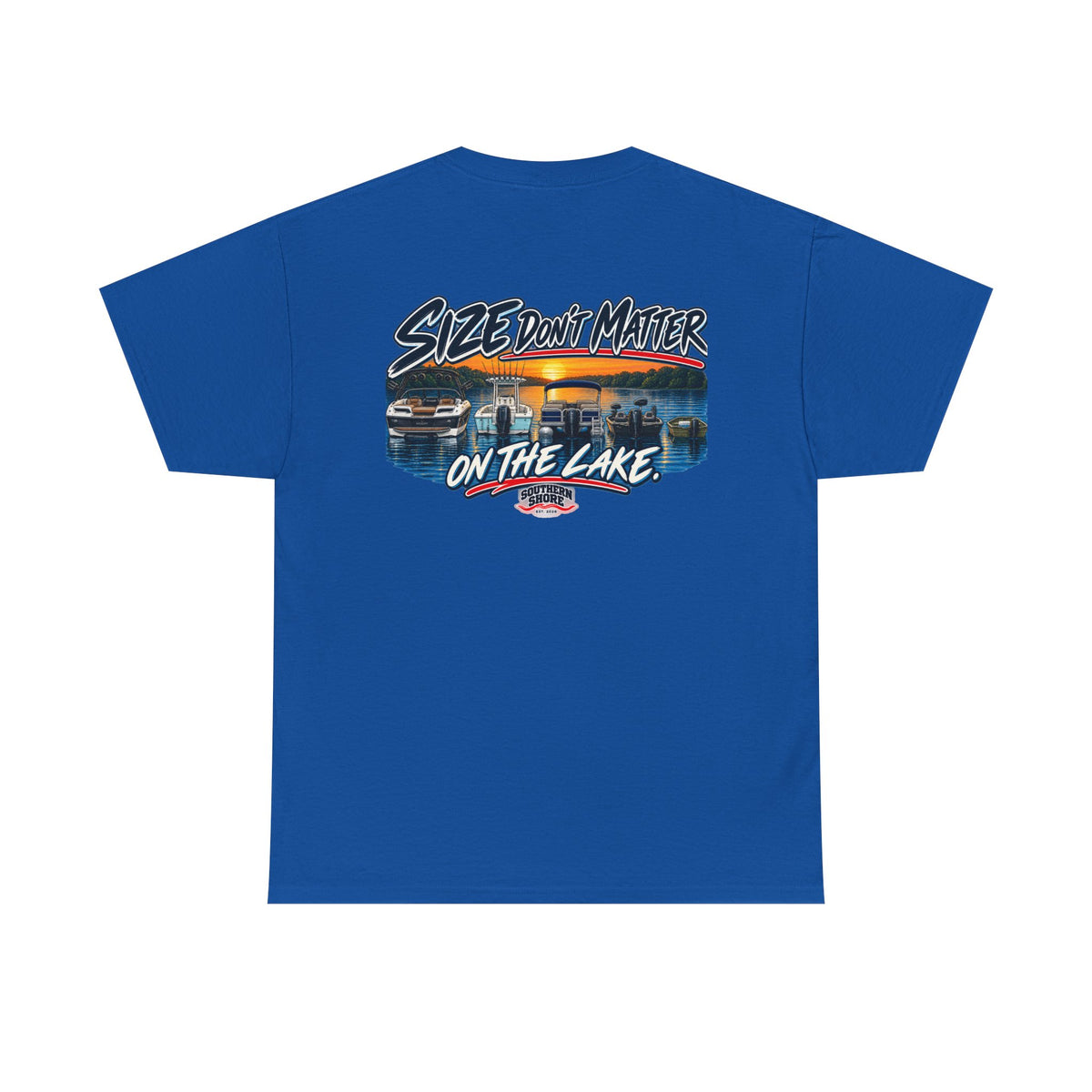 Lake Life Graphic Tee — "Size Don't Matter on the Lake"