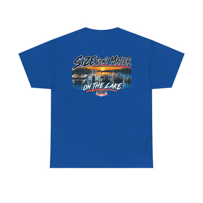 Lake Life Graphic Tee — "Size Don't Matter on the Lake"