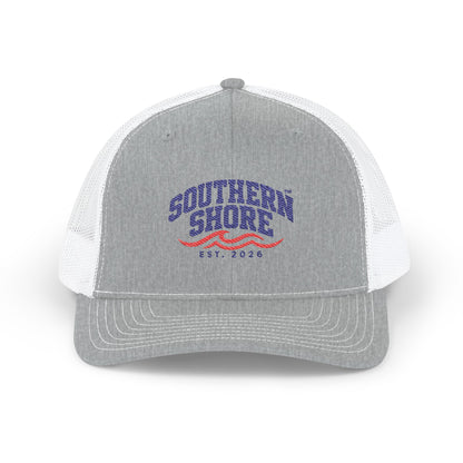 Southern Shore Trucker Cap - Vintage Beach Snapback Hat (Est. 2024)
