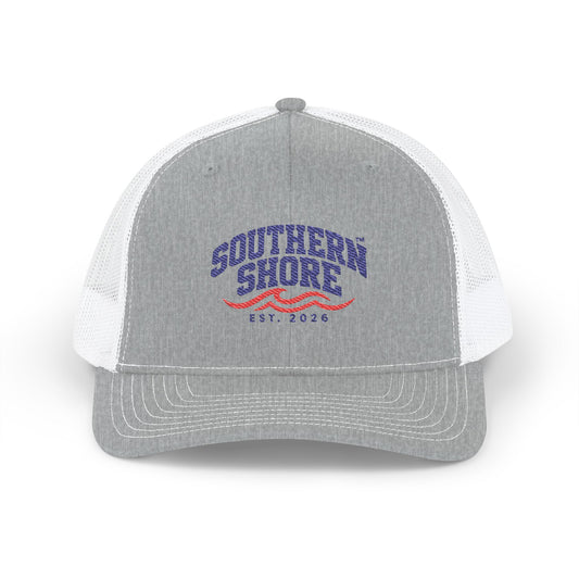 Southern Shore Trucker Cap - Vintage Beach Snapback Hat (Est. 2024)