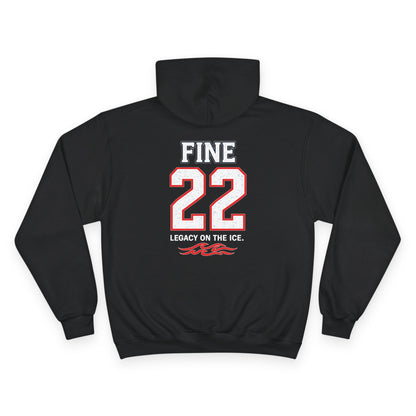 Champion Hoodie – 'FINE 22' Athletic Team Pullover
