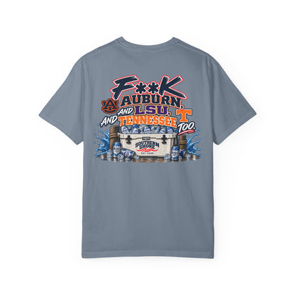 Graphic T‑Shirt — 'F**K Auburn, LSU, and Tennessee Too' Coastal Southern Shore Tee