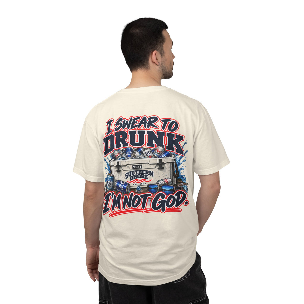 Southern Shore "I Swear to Drunk I'm Not God" Graphic T-Shirt