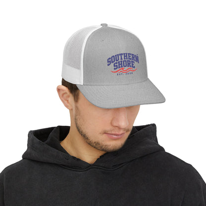 Southern Shore Trucker Cap - Vintage Beach Snapback Hat (Est. 2024)