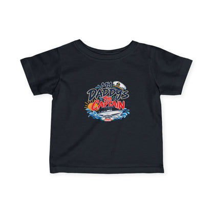 Infant Tee - "My Daddy's the Captain" Nautical Baby Shirt