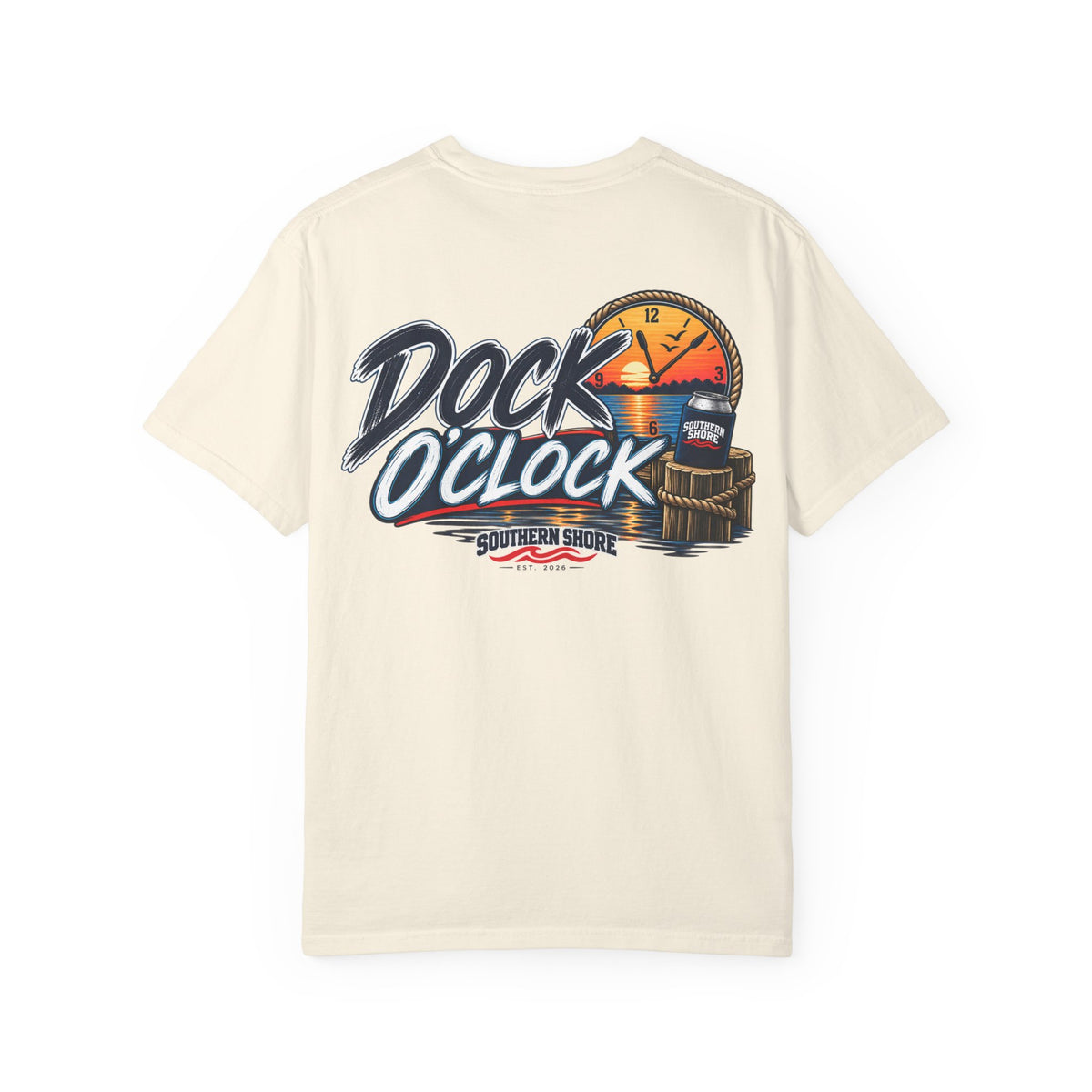 Dock O'Clock T-Shirt — Southern Shore Beach Graphic Tee