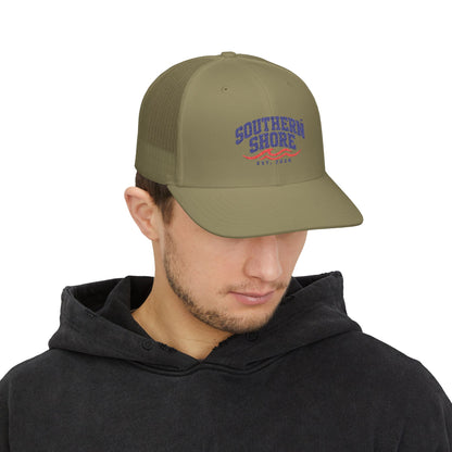 Southern Shore Trucker Cap - Vintage Beach Snapback Hat (Est. 2024)