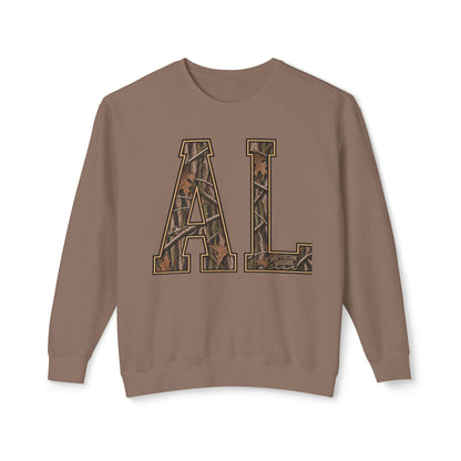 AL Camo Letter Crewneck Sweatshirt
