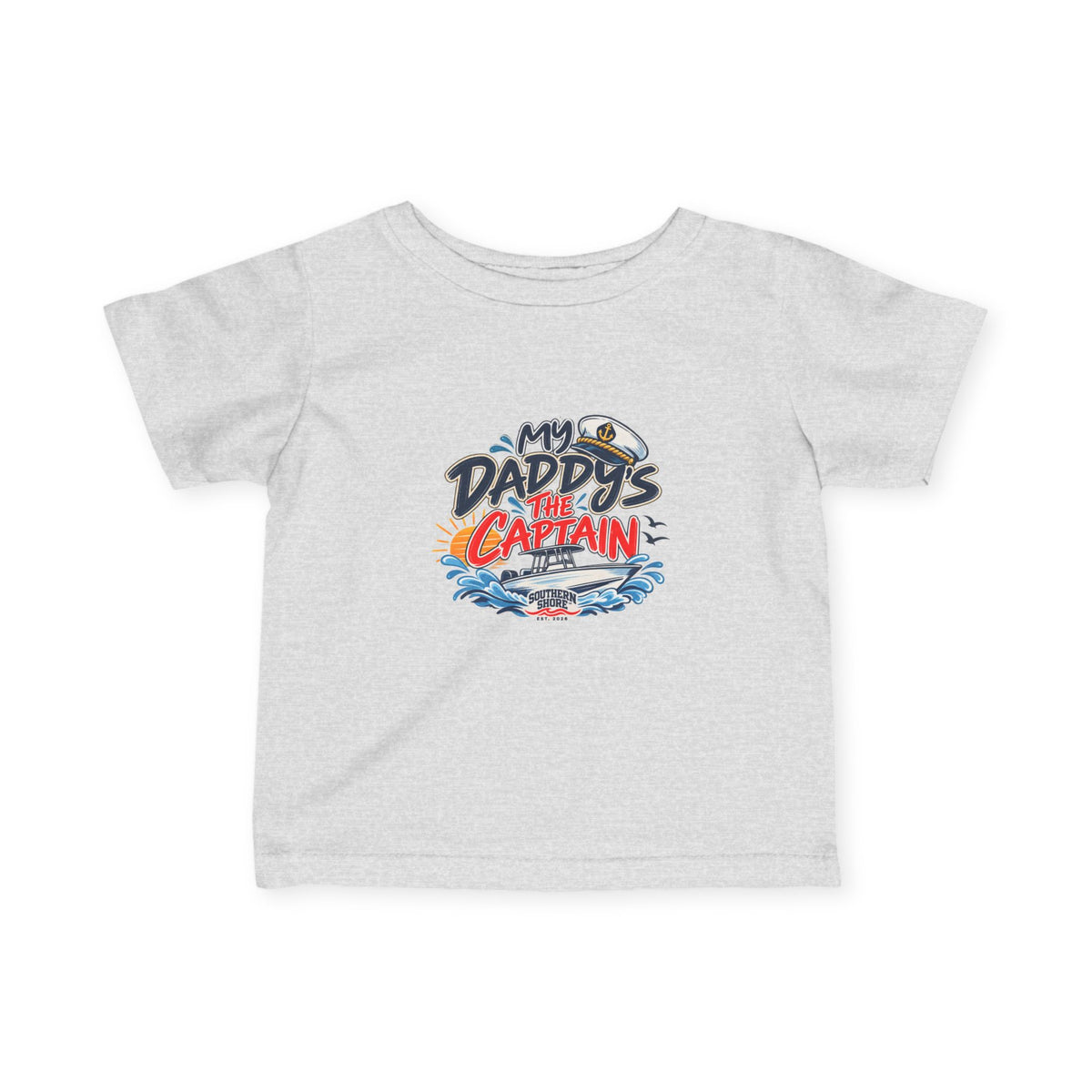 Infant Tee - "My Daddy's the Captain" Nautical Baby Shirt