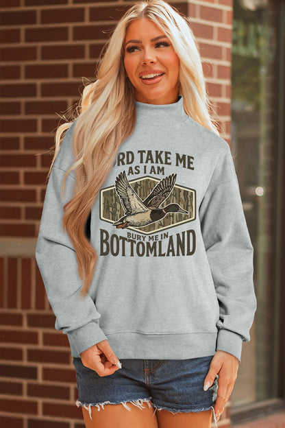Southern Shore Bury Me in Bottomland Mock Neck Sweatshirt