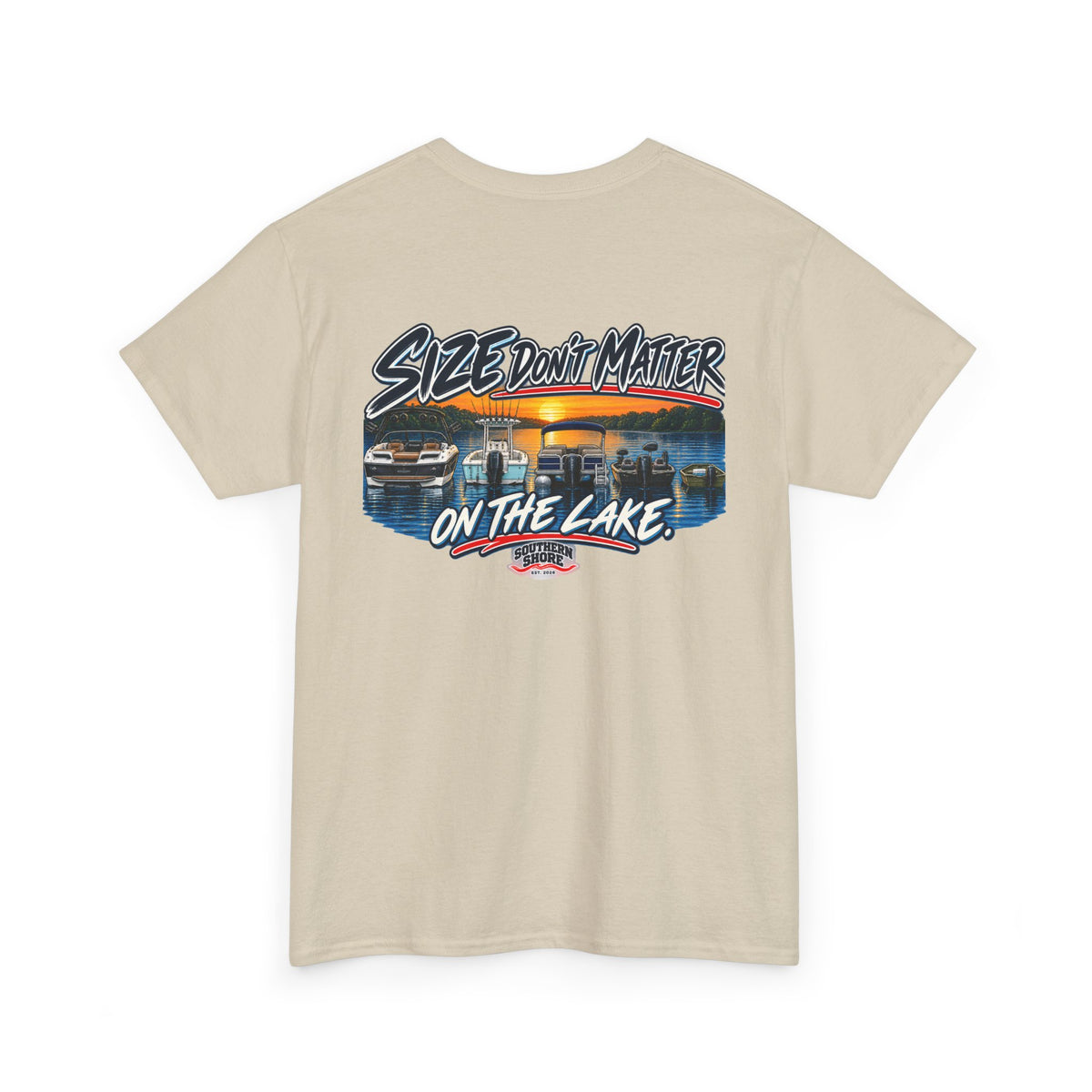 Lake Life Graphic Tee — "Size Don't Matter on the Lake"