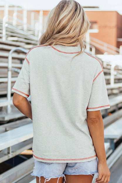 Southern Shore Game Day Sequin Football Tee