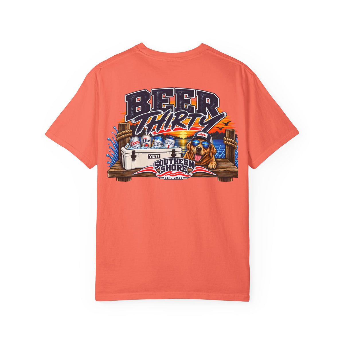 Beer Thirty T-Shirt — Southern Shore Cooler & Dog Beach Graphic Tee
