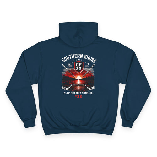 Southern Shore Hoodie – "Keep Chasing Sunsets" Champion Pullover