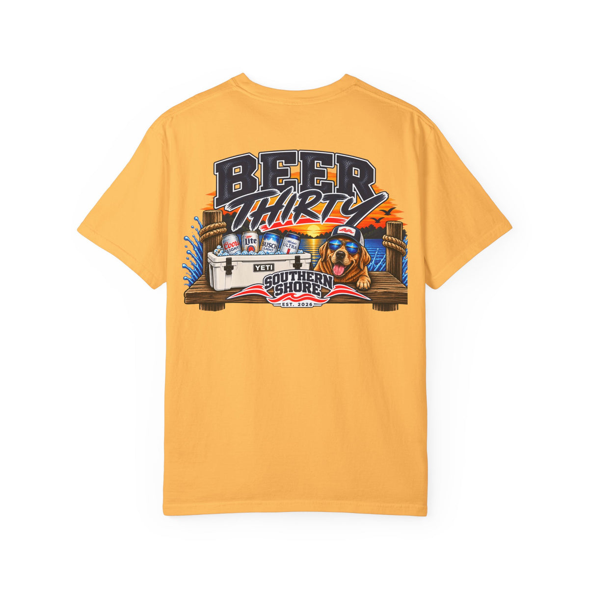 Beer Thirty T-Shirt — Southern Shore Cooler & Dog Beach Graphic Tee