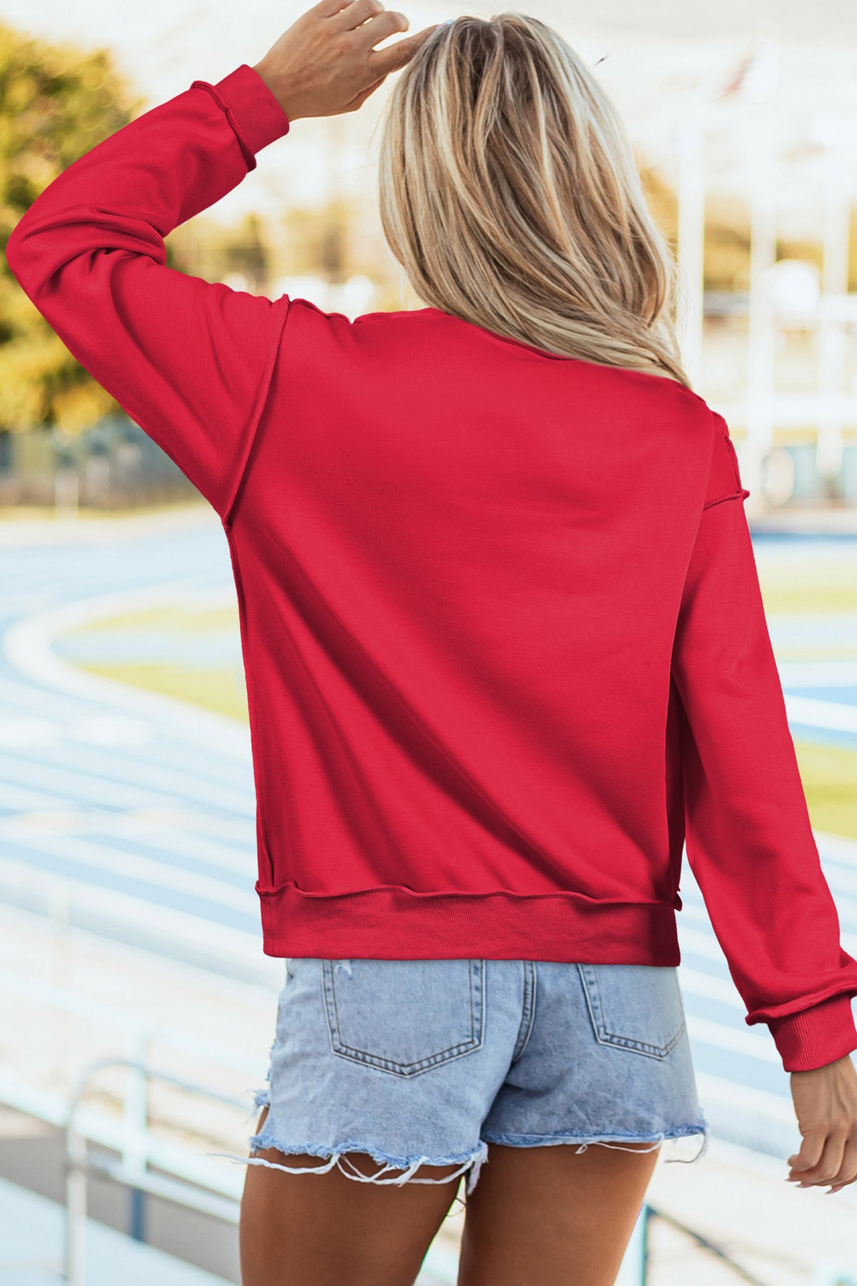 Southern Shore  American Flag/ USA Reversible Mock Neck Sweatshirt