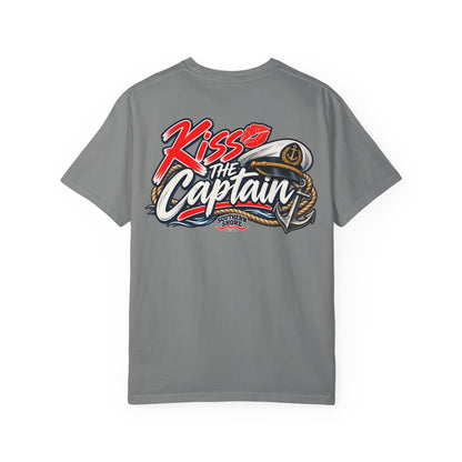 Kiss the Captain Graphic T-Shirt — Nautical Anchor Design
