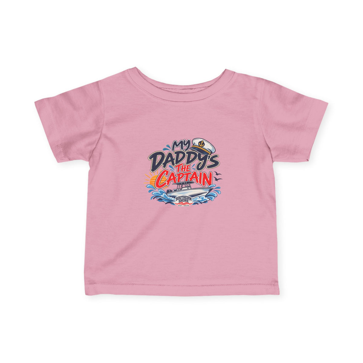 Infant Tee - "My Daddy's the Captain" Nautical Baby Shirt