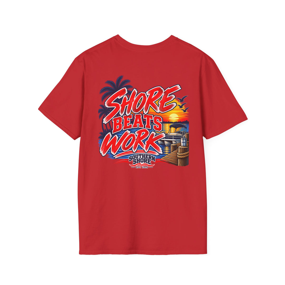 Southern Shore Pocket T‑Shirt — Coastal Graphic Tee