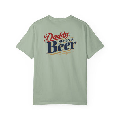 Daddy Needs a Beer T-Shirt — Southern Shore Retro Dad Beer Graphic Tee