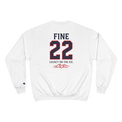 Hockey Legacy Sweatshirt — "Fine 22" Back Print Champion Crewneck