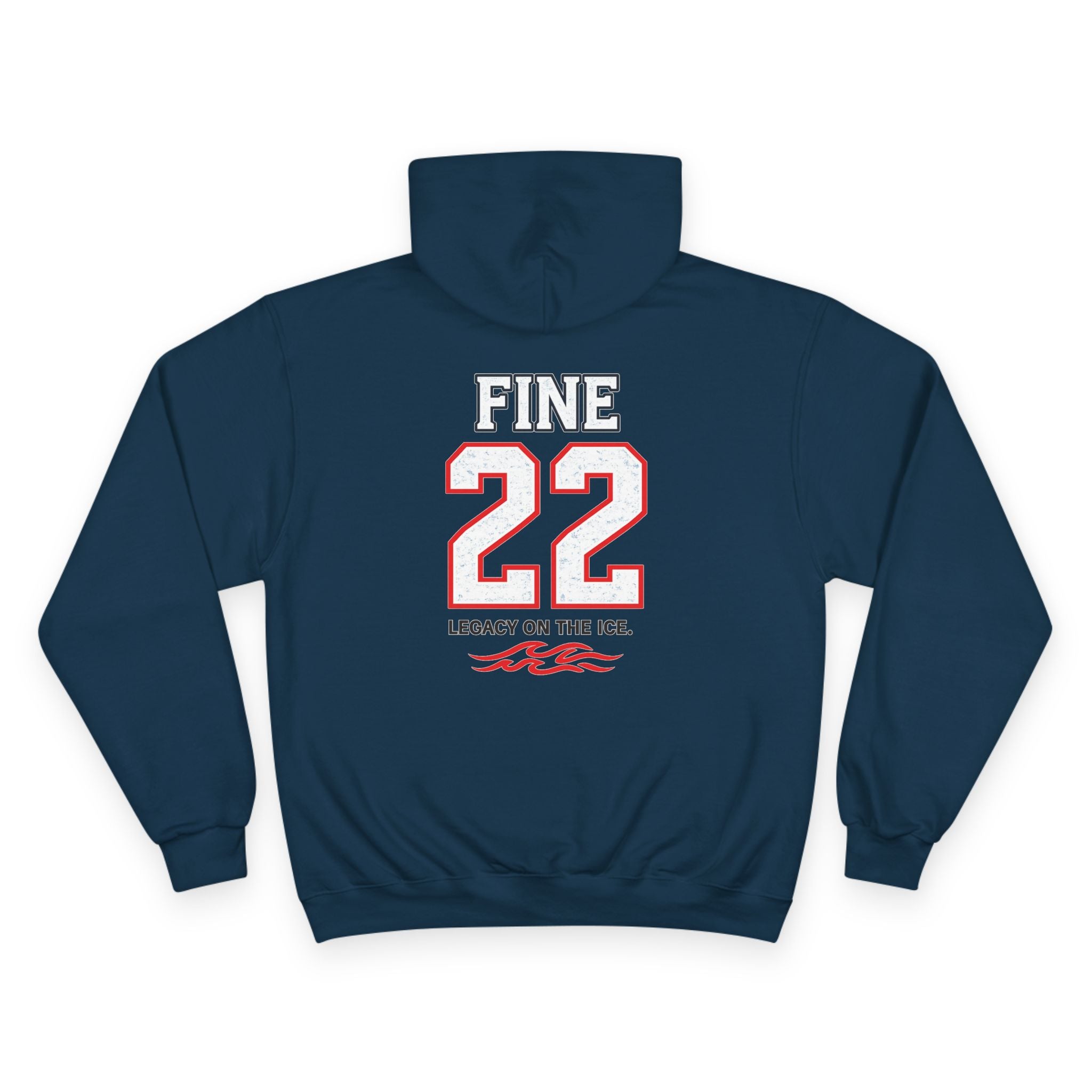 Champion Hoodie – 'FINE 22' Athletic Team Pullover