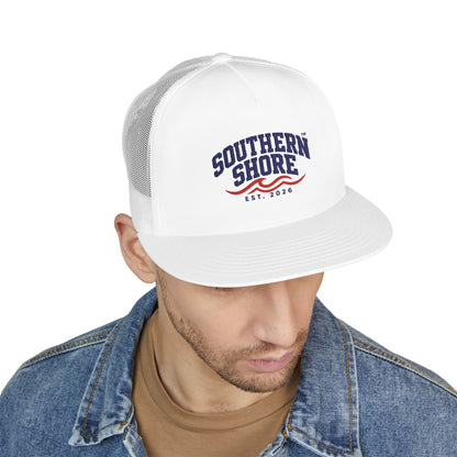 Southern Shore Trucker Hat – Est. 2026 Nautical Embroidered Cap