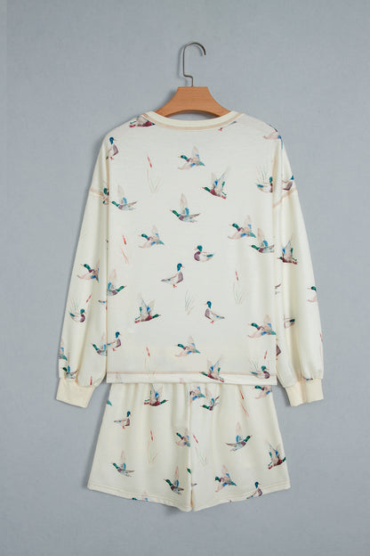 Southern Shore Mallard Print Shorts Set