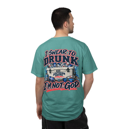 Southern Shore "I Swear to Drunk I'm Not God" Graphic T-Shirt