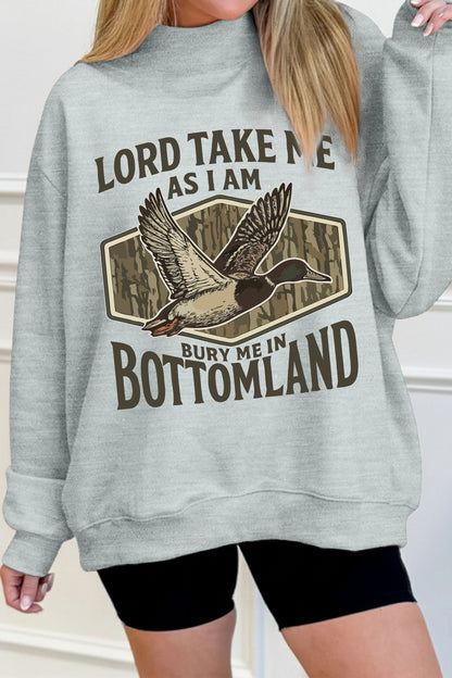 Southern Shore Bury Me in Bottomland Mock Neck Sweatshirt